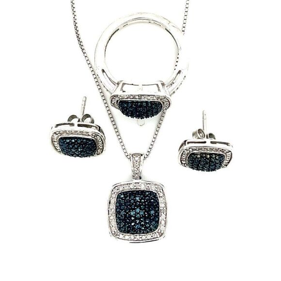 Diamond Accent Brass Set - Picture 2 of 6